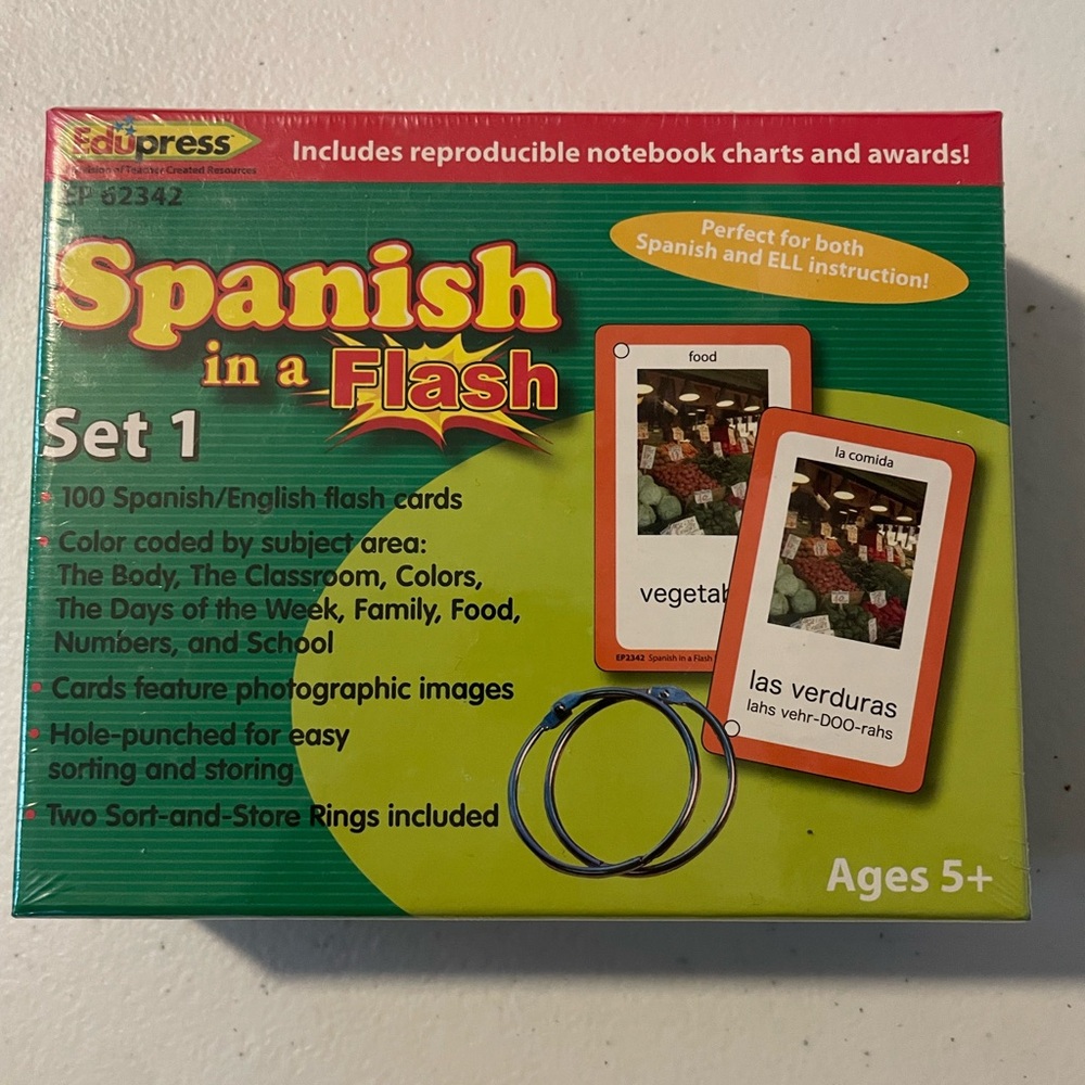 Edupress Spanish in a Flash Set 1